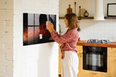 Magnetic kitchen board Chili Peppers