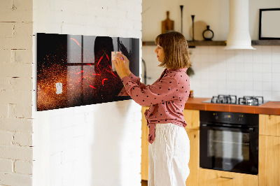 Magnetic kitchen board Chili Peppers