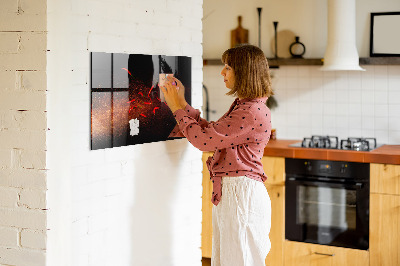 Magnetic kitchen board Chili Peppers