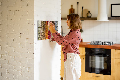 Magnetic kitchen board Rows of spices