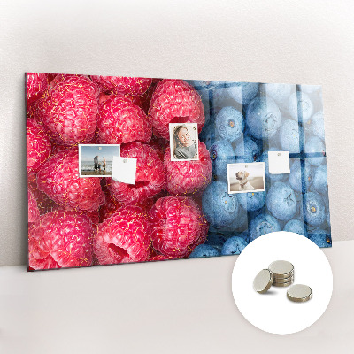 Magnetic kitchen board Berries and raspberries