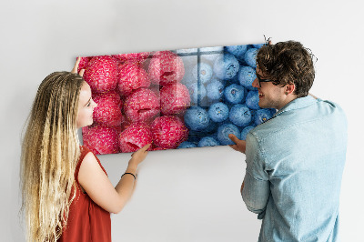Magnetic kitchen board Berries and raspberries