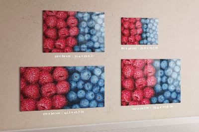 Magnetic kitchen board Berries and raspberries