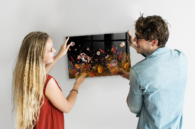 Magnetic kitchen board Vegetables