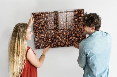Magnetic kitchen board Coffee grains