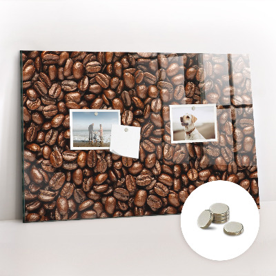 Magnetic kitchen board Coffee grains