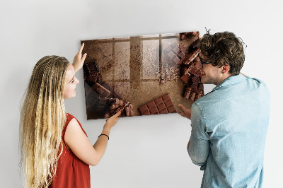 Magnetic kitchen board Chocolate bars
