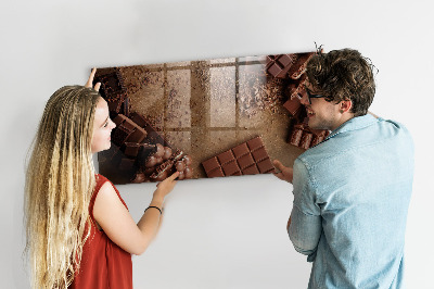 Magnetic kitchen board Chocolate bars