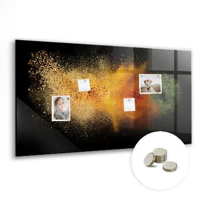 Magnetic kitchen board Scattered spices