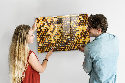Magnetic kitchen board Honeycomb