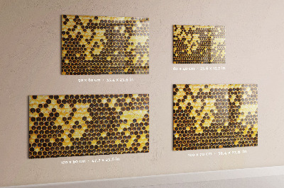 Magnetic kitchen board Honeycomb