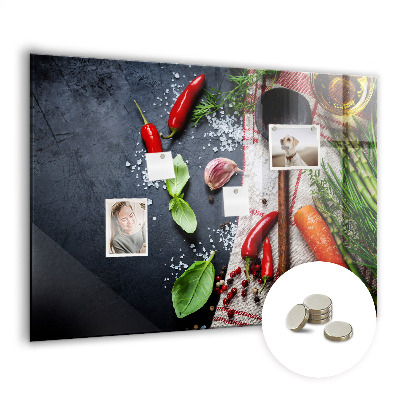 Magnetic kitchen board Vegetables