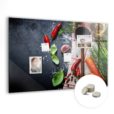 Magnetic kitchen board Vegetables