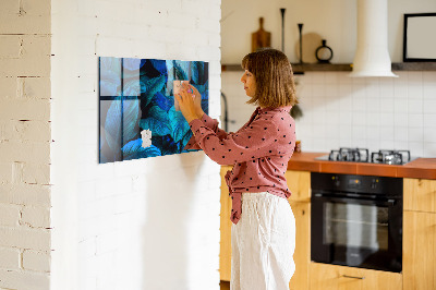 Magnetic notice board for kitchen Tropical nature