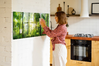 Magnetic notice board for kitchen Forest