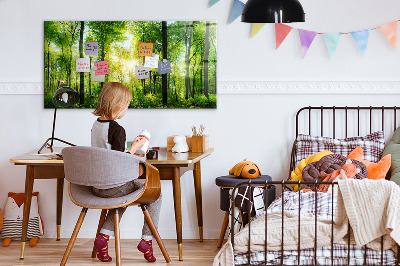 Magnetic notice board for kitchen Forest