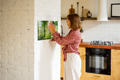 Magnetic notice board for kitchen Forest