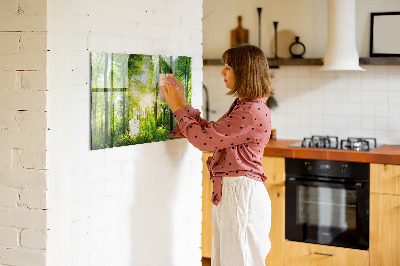 Magnetic notice board for kitchen Forest