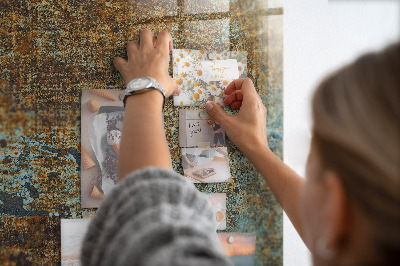 Glass magnetic board Rust on metal