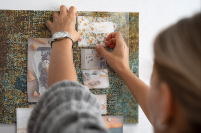 Glass magnetic board Rust on metal