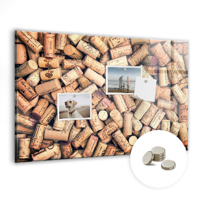 Glass magnetic board Wine traffic jams