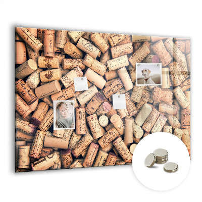 Glass magnetic board Wine traffic jams