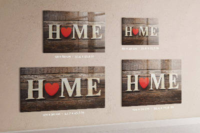 Magnetic memo board for kitchen House inscription