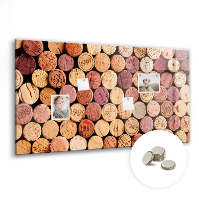 Glass magnetic board Wine traffic jams