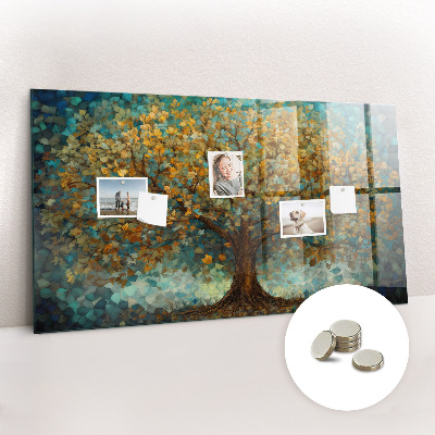 Magnetic notice board Mosaic tree