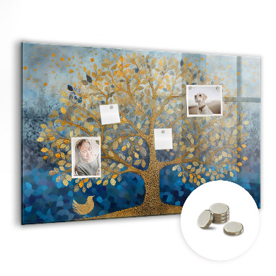 Magnetic notice board Abstract tree