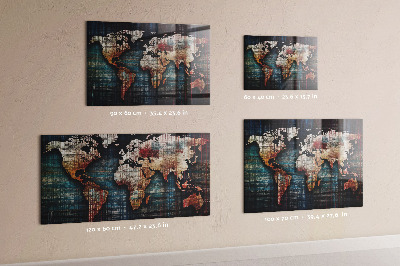 Magnetic photo board Linear map