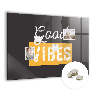 Magnetic memo board for kitchen Motivational quote