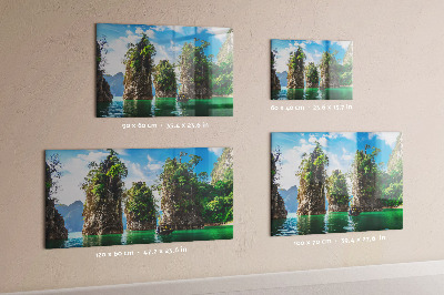 Decorative magnetic board Lake Trees Nature