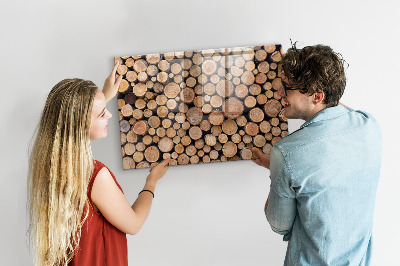 Magnetic notice board for kitchen Trees