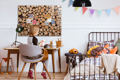 Magnetic notice board for kitchen Trees