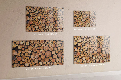 Magnetic notice board for kitchen Trees