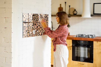 Magnetic notice board for kitchen Trees