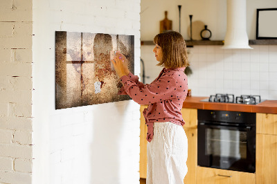 Magnetic photo board Old map of the world