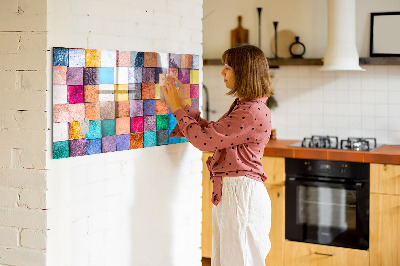 Magnetic notice board Wooden cubes