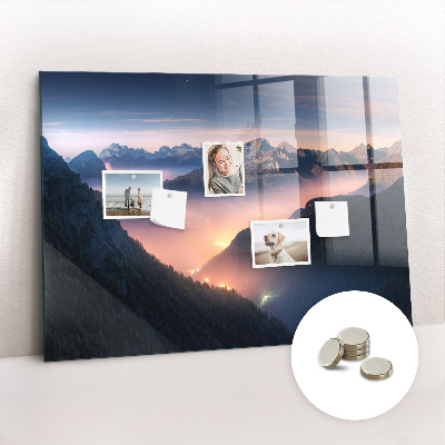 Decorative magnetic board Mountains of the Landscape