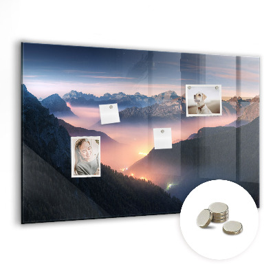 Decorative magnetic board Mountains of the Landscape
