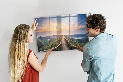 Decorative magnetic board Mountain landscape