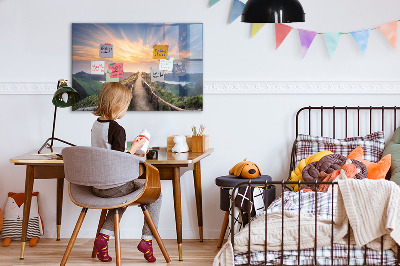 Decorative magnetic board Mountain landscape