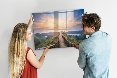 Decorative magnetic board Mountain landscape