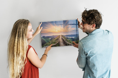 Decorative magnetic board Mountain landscape