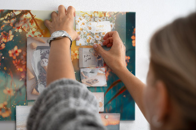 Magnetic board Spring flowers