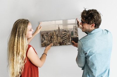 Decorative magnetic board Landscape city