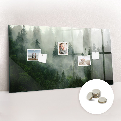 Decorative magnetic board Foggy forest