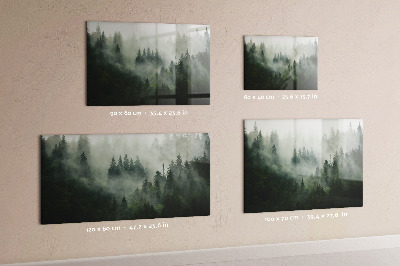 Decorative magnetic board Foggy forest