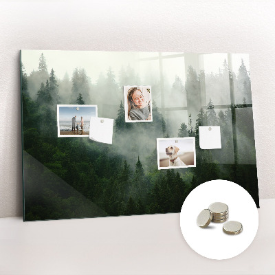 Decorative magnetic board Foggy forest